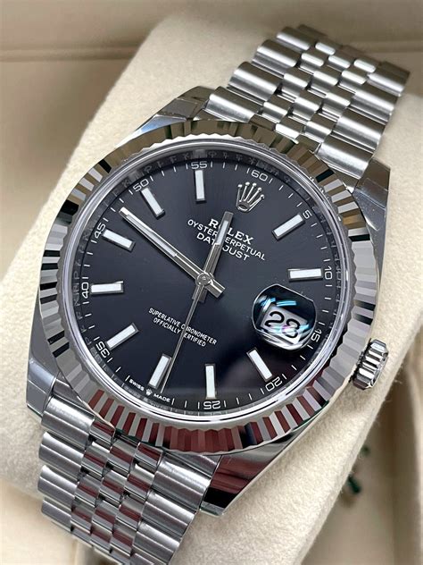 Rolex datejust 41mm black dial